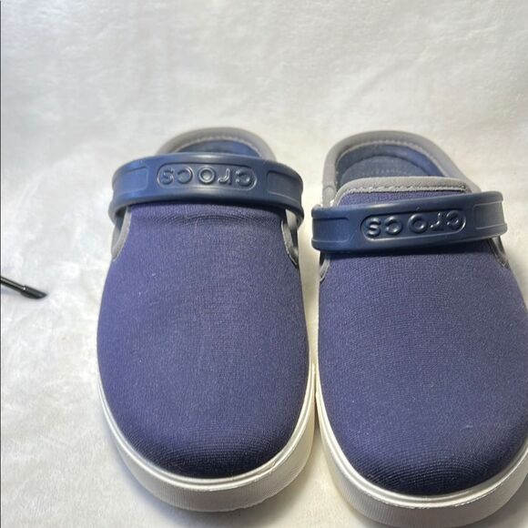 CROCS Citilane Canvas Clog -Dark Blue Canvas Slip-Ons -Size 6 - NWOT - Picture 3 of 7